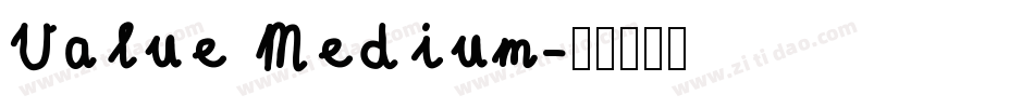Value Medium字体转换